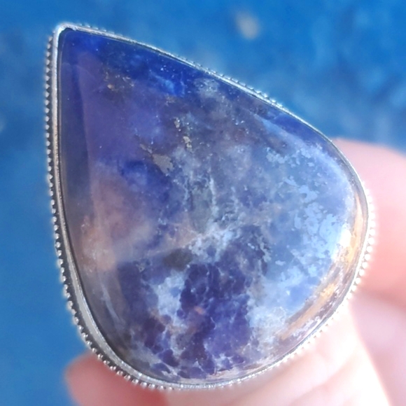 New Sodalite 925 Silver Ring. - Picture 5 of 8